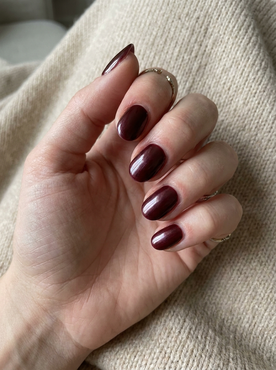 Oxblood Glazed Nails als Oxblood Nails Inspiration 2026